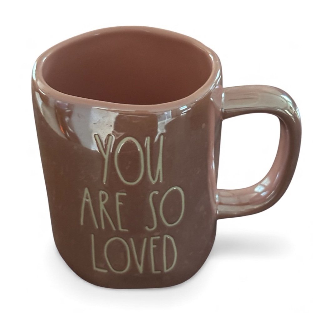 Rae Dunn pink coffee mug- 'You Are So Loved'